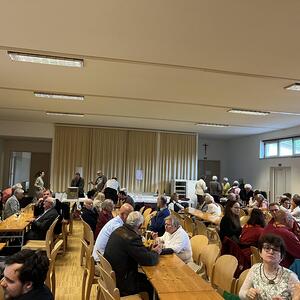 Gemeinsame Prozession von Marcel Callo und St, Quirinus