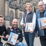 Dombotschafter Alois Mühlbacher, Walter Ablinger, Gotho Griesmeier und Günther Lainer