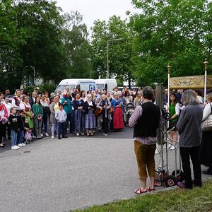 Gemeinsame Prozession von Marcel Callo und St, Quirinus