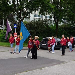Gemeinsame Prozession von Marcel Callo und St, Quirinus