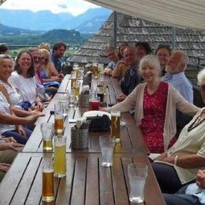 Gruppenfoto Ausflug Salzburg vom 25.6.2022, Mittagstisch