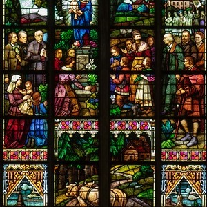 Ausschnitt Gemäldefenster Kaltenberg-Allerheiligen