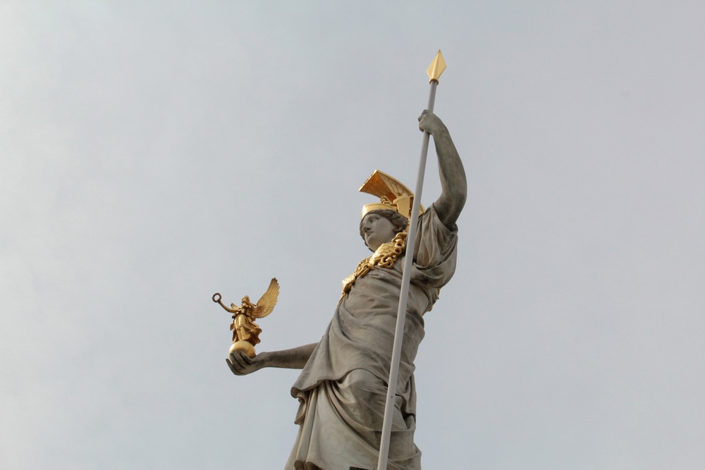 Die Pallas Athene vor dem österreichischen Parlament