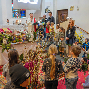 Palmsonntag Pfarre Kirchdorf an der KremsFestliche Familienmesse in der Kirche