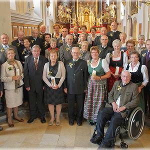 15 Jubilare mit 50igsten Hochzeitstag