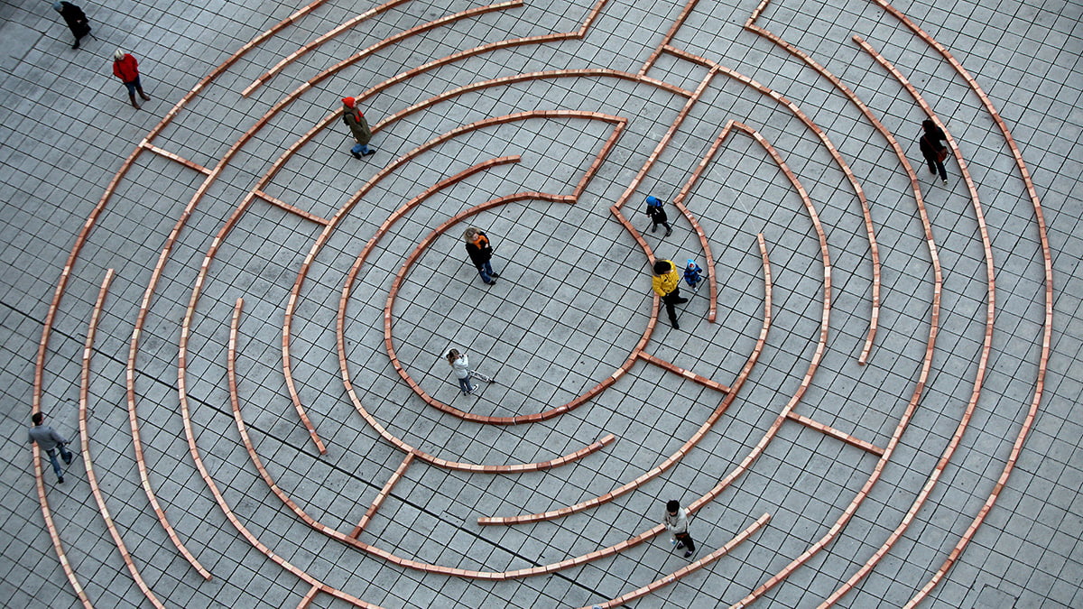 Labyrinth am Linzer Domplatz