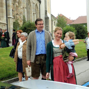 Fronleichnamsprozession auf Rädern