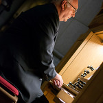 an der Chororgel: Domorganist Wolfgang Kreuzhuber