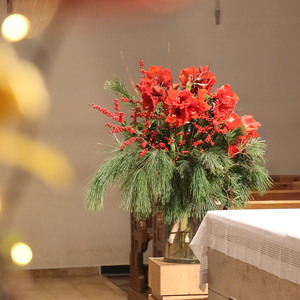 weihnachtliche Kirche St. Quirinus